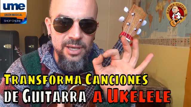 Como pasar una canción de GUITARRA a UKELELE | Tutorial FACIL para PRINCIPIANTES