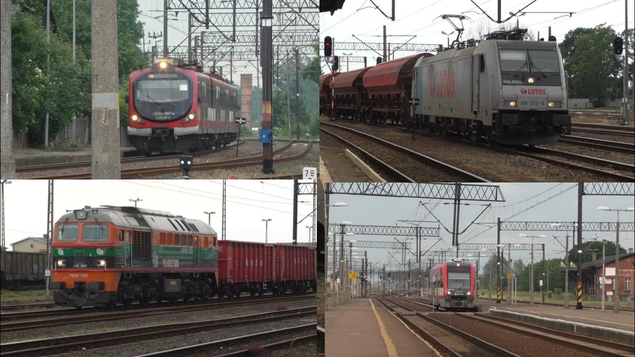 Stacja Jabłonowo Pomorskie 18 pociągów (Traxx, Gagarin i inne)| Pociągi w Polsce