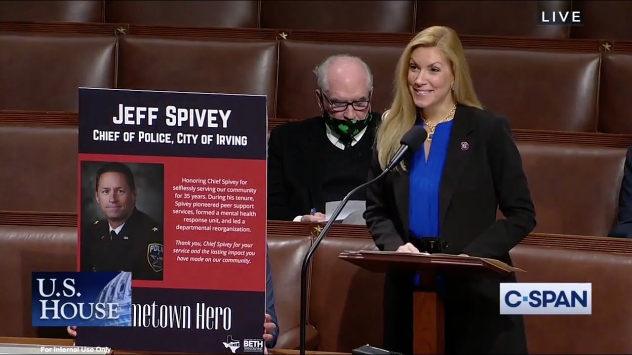 Rep. Van Duyne Honors Irving Police Chief Jeff Spivey