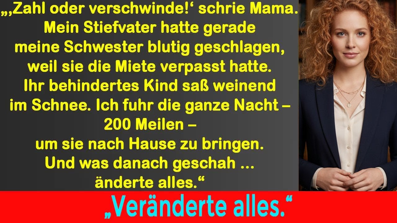 Meine Mutter ließ Schwester und Baby im Schnee zurück — ich fuhr die Nacht durch und fror ein