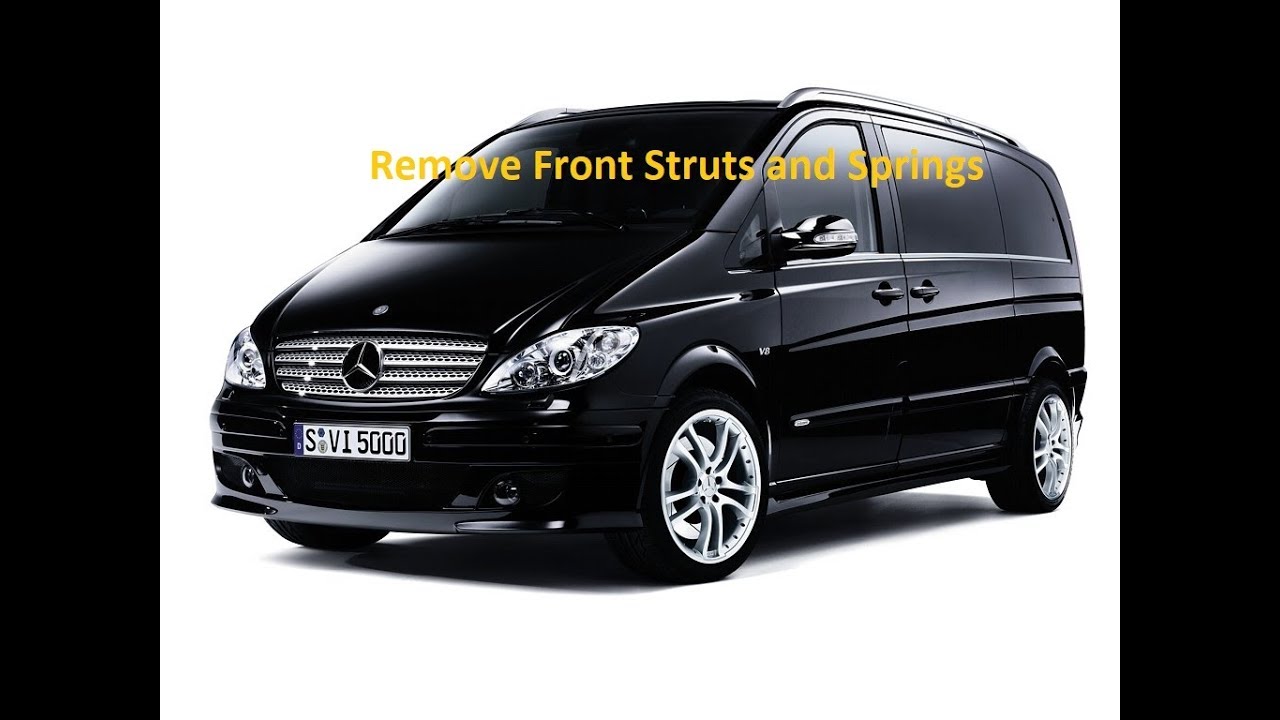 Снятие и установка переднего амортизатора стойки Mercedes Vito Viano W639