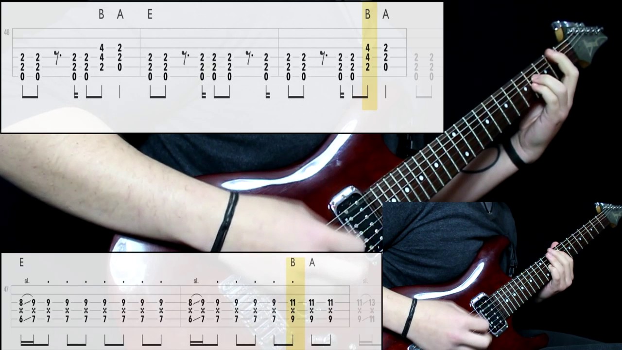 Lit - My Own Worst Enemy (Guitar Cover) (Play Along Tabs In Video)