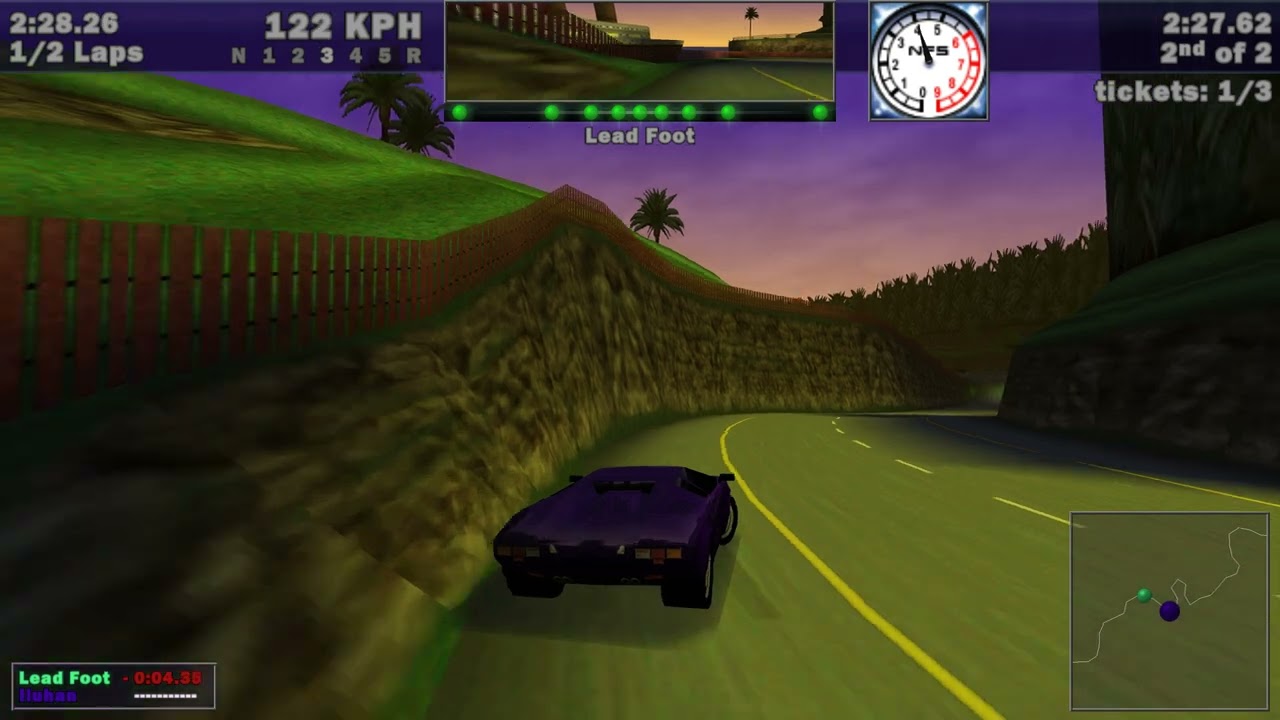[4K] Need For Speed III Hot Pursuit - Aquatica Demonstration