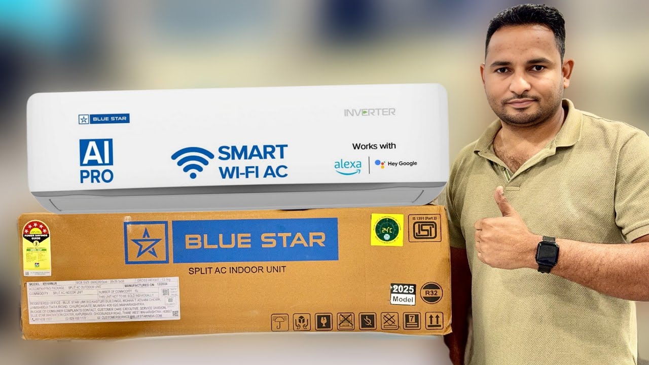 Latest Blue Star 1.5 Ton 5 Star Inverter AC 2025 |  IC518ZNURS | Comparison and Review