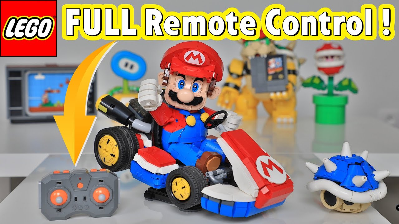 LEGO Mario Kart FULL REMOTE CONTROLLED #lego #nintendo #mario #tutorial