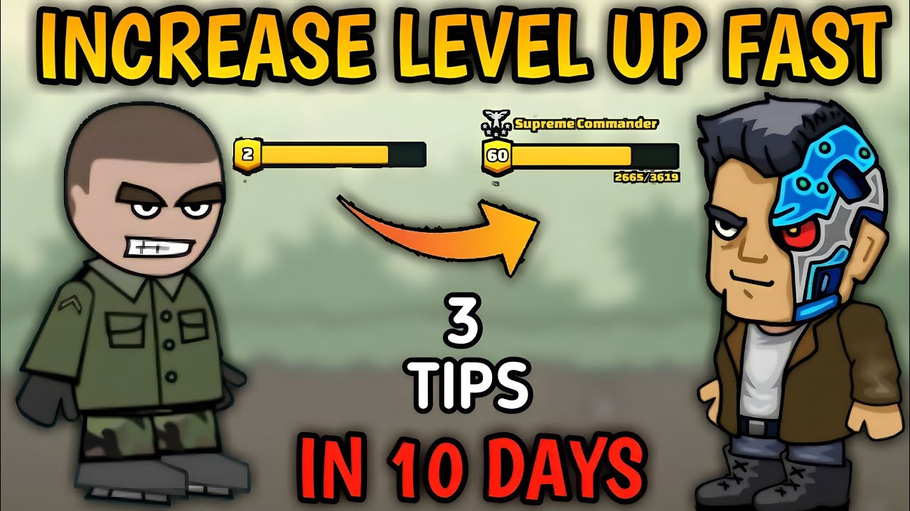how to increase level fast in mini militia