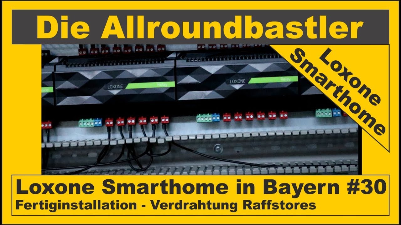 Loxone Smarthome - Fertiginstallation in Bayern #30 - Verdrahtung Raffstores