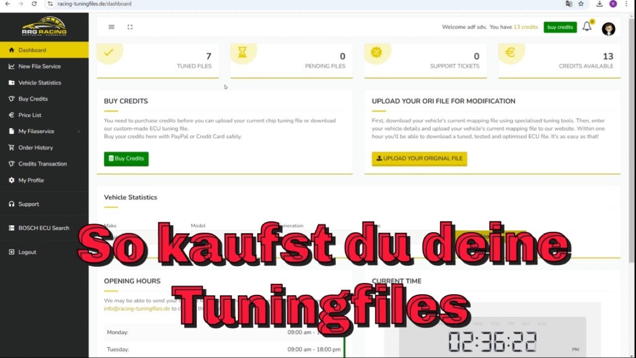 So kaufst du dir dein Tuningfile/ Fileservice RRG Racing