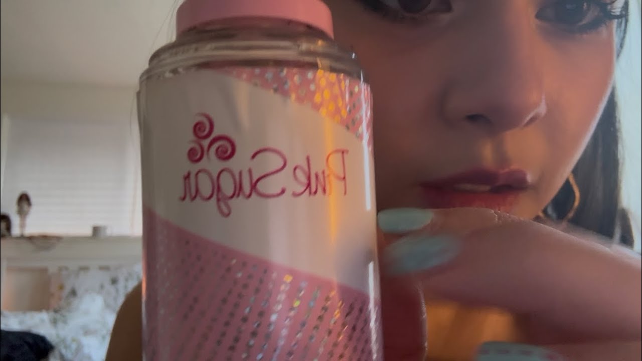 asmr tapping on my body spray bottles