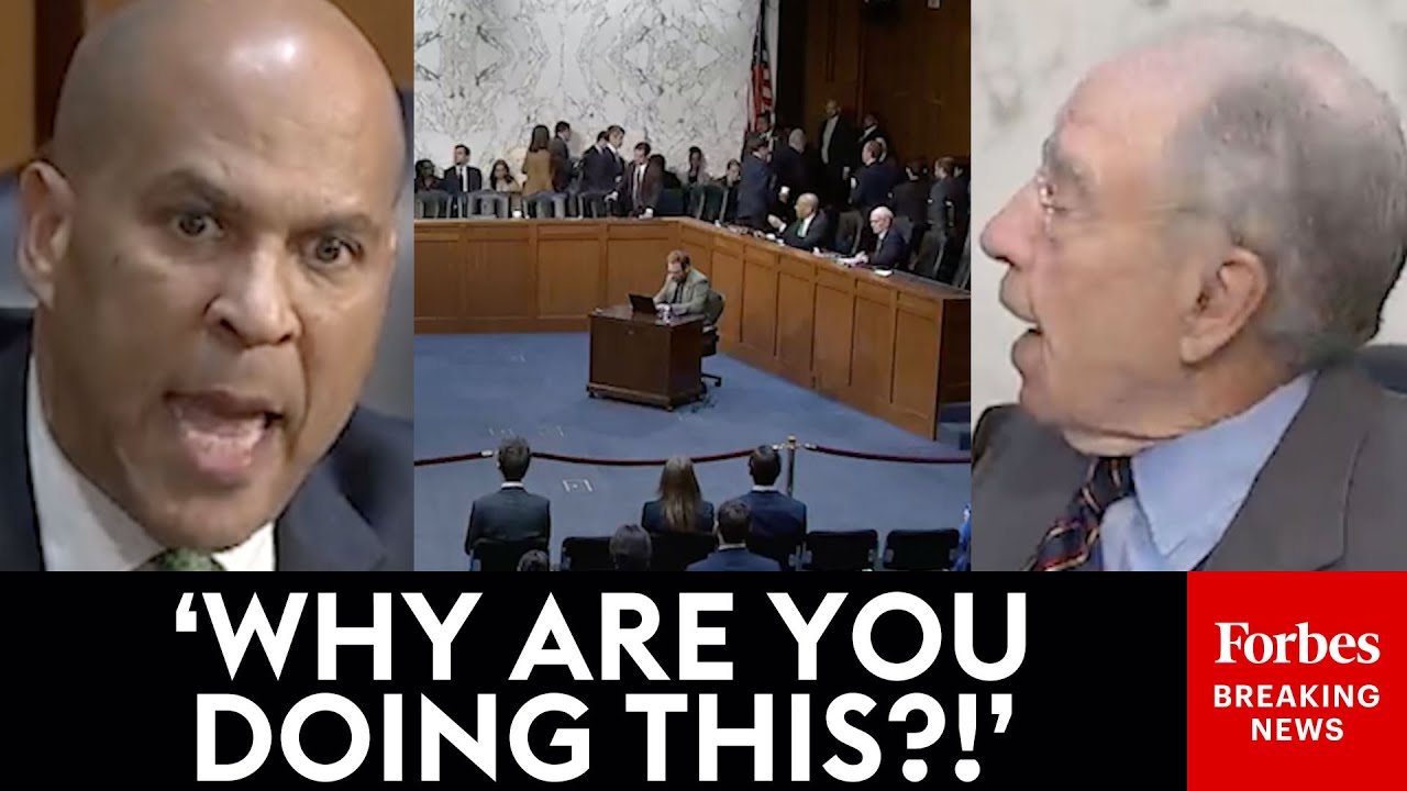 BREAKING: Dem Senators Dramatically Walk Out Of Hearing As Booker Rips Grassley Over Emil Bove Vote