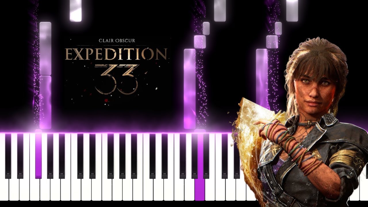 D&eacute;chire la Toile - Clair Obscur: Expedition 33 I Easy Piano Tutorial