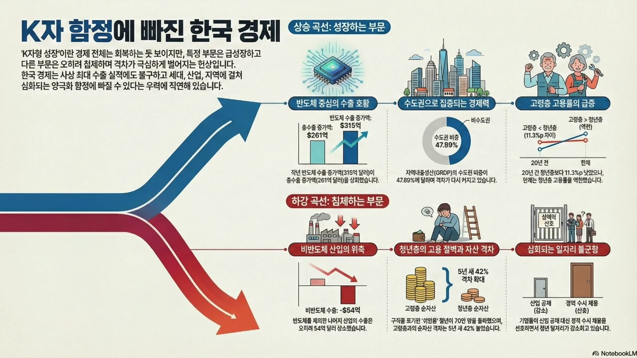 K 자형 성장의 늪: 양극화에 갇힌 한국 경제의 경고음 #한국경제 #양극화 #매일경제