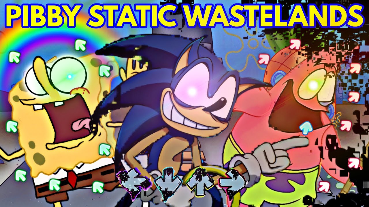 Friday Night Funkin' New STATIC WASTELANDS | SpongeBob (FNF/Mod/Pibby + Cutscene)