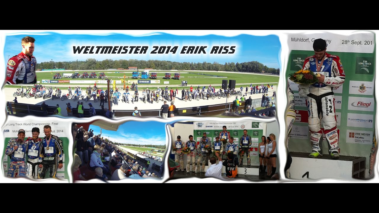 FIM Langbahn WM Mühldorf 2014 Erik Riss Weltmeister