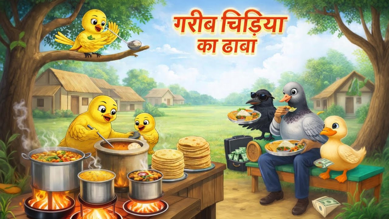 गरीब चिड़िया का ढाबा | Gareeb chidiya ka dhaba | Birds Stories | ToonBirds | Hindi moral story |