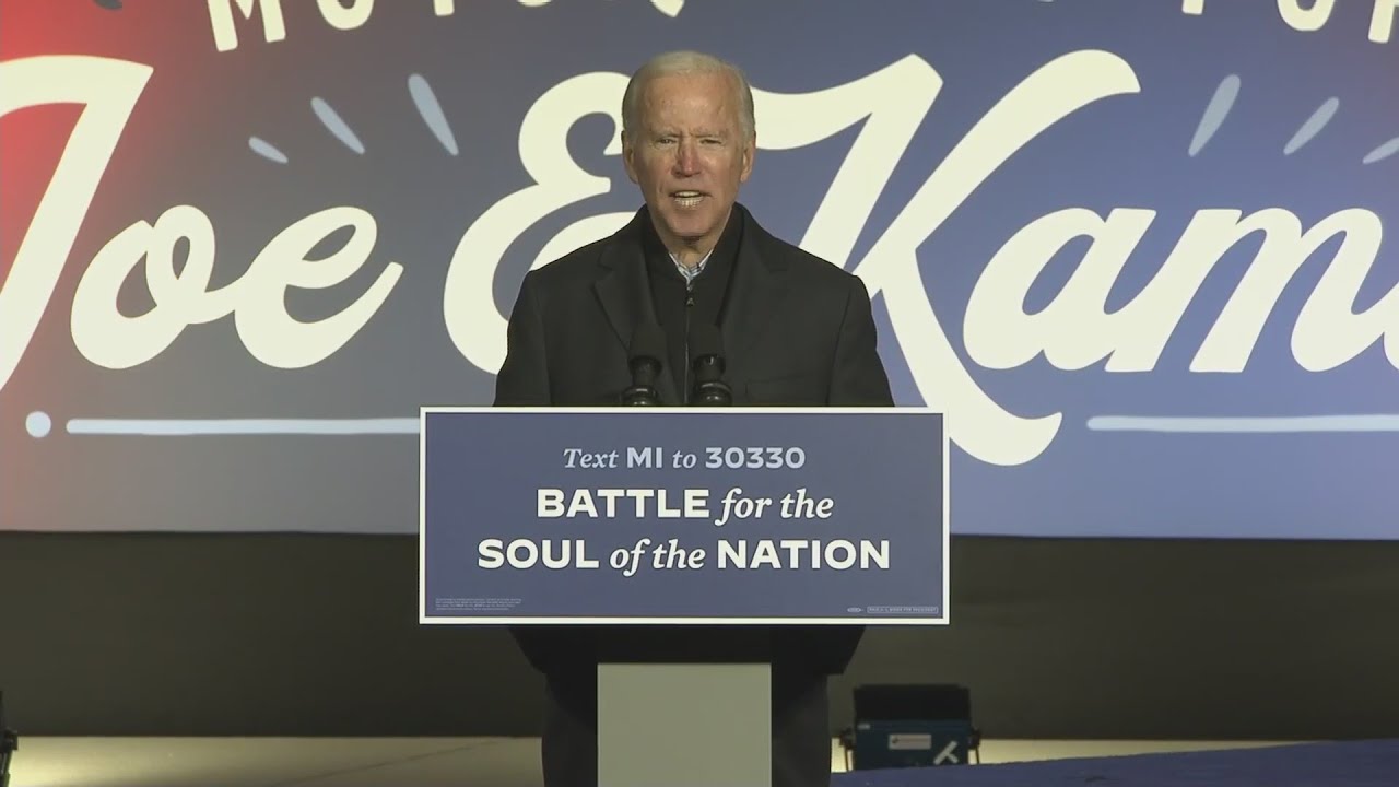 Obama, Biden speak at Detroit rally