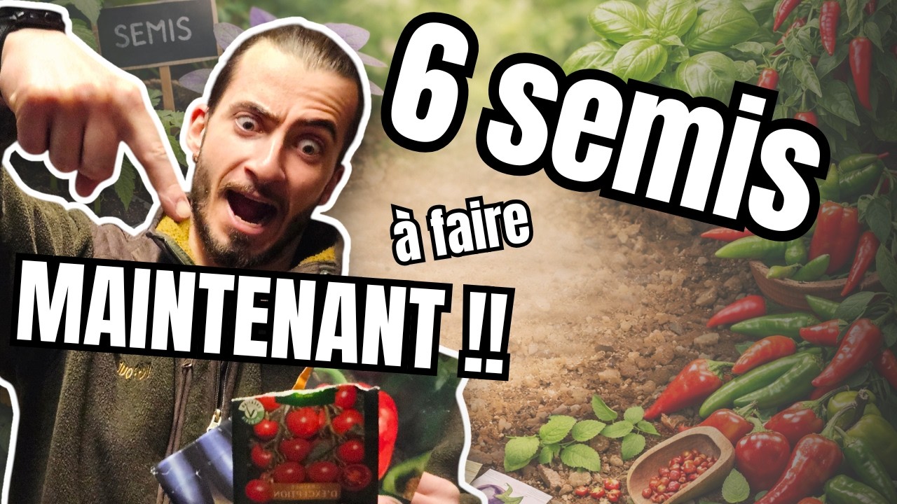 MARS au POTAGER : 6 SEMIS INCONTOURNABLES (Tomates, Poivrons, Aubergines&hellip;) 🌱