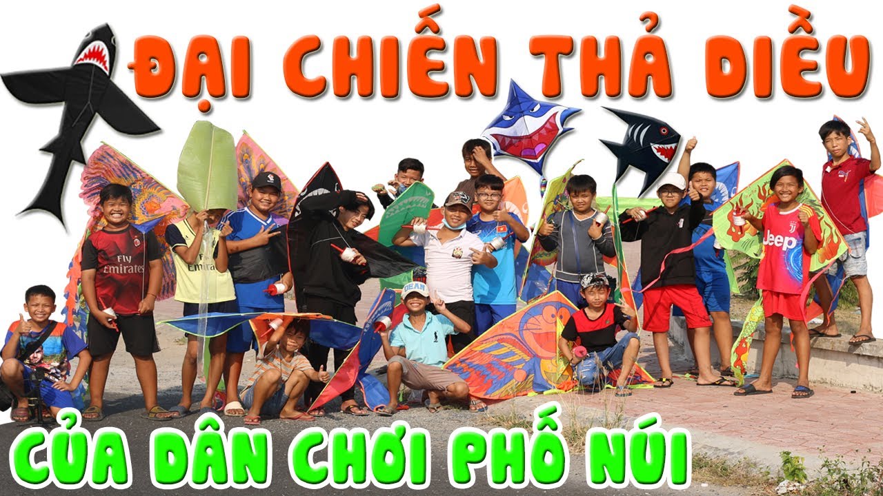 Đại Chiến Thả Diều Cá Mập Chu Pa Pi Mô Nha Nhô Và Diều Cá Mập Sất Quơ Ca La Ke Của Dân Chơi Phố Núi
