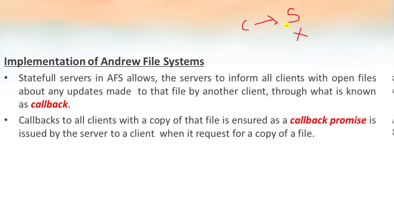 CS 407 Distributed Computing - Module 4 - Andrew File System