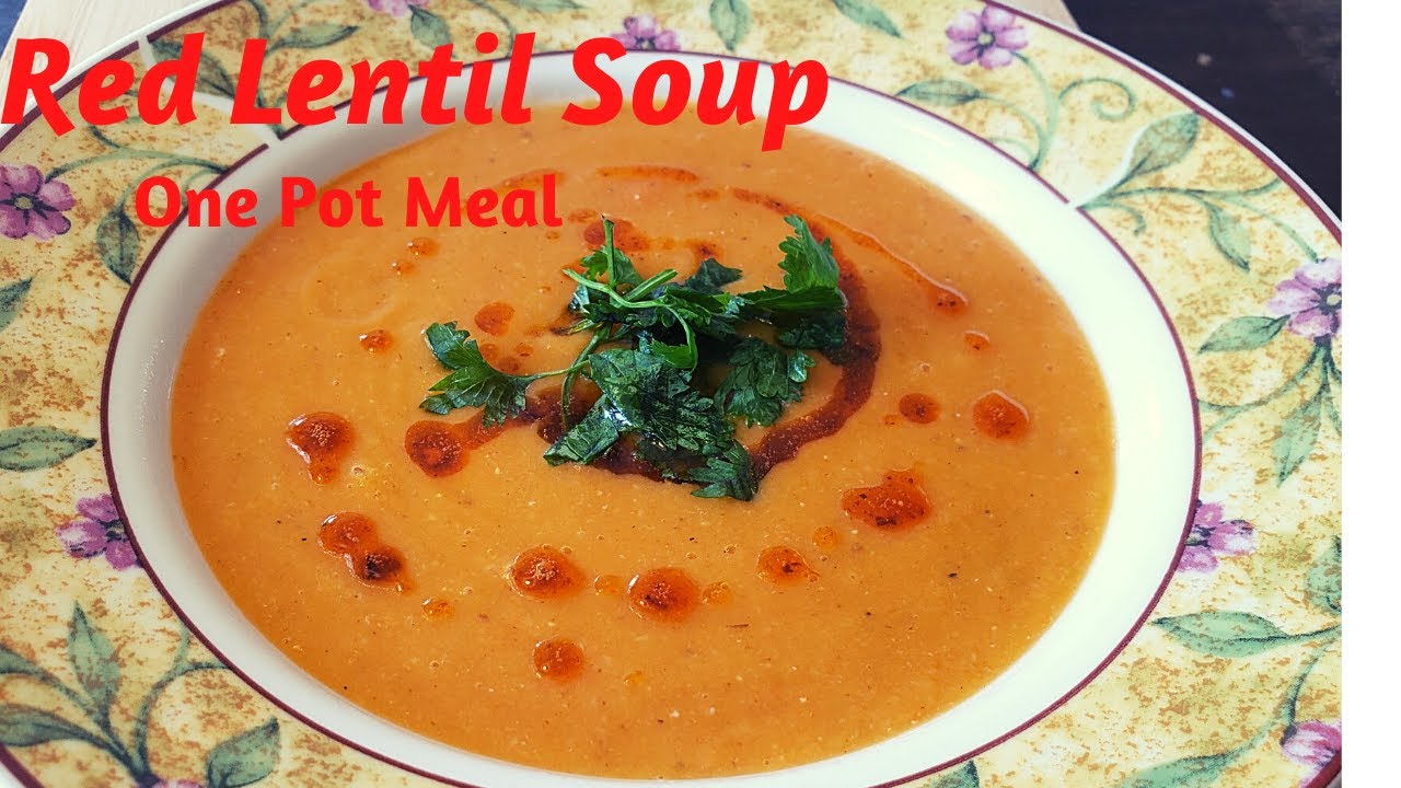 Turkish Red Lentil Soup | Potato and Carrots | Masoor Daal | Vegetarian | Easy One Pot Meal