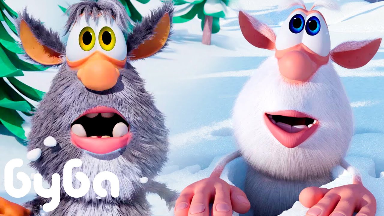 Буба 🙂 Зимние приключения ❄️ НОВАЯ СЕРИЯ ☃️ Сборник веселых мультфильмов 🔥 Мультики