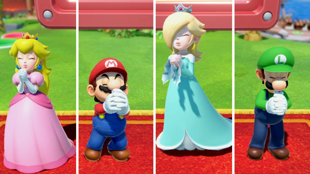 Super Mario Party Jamboree Goomba Lagoon Peach vs Rosalina , Mario & Luigi