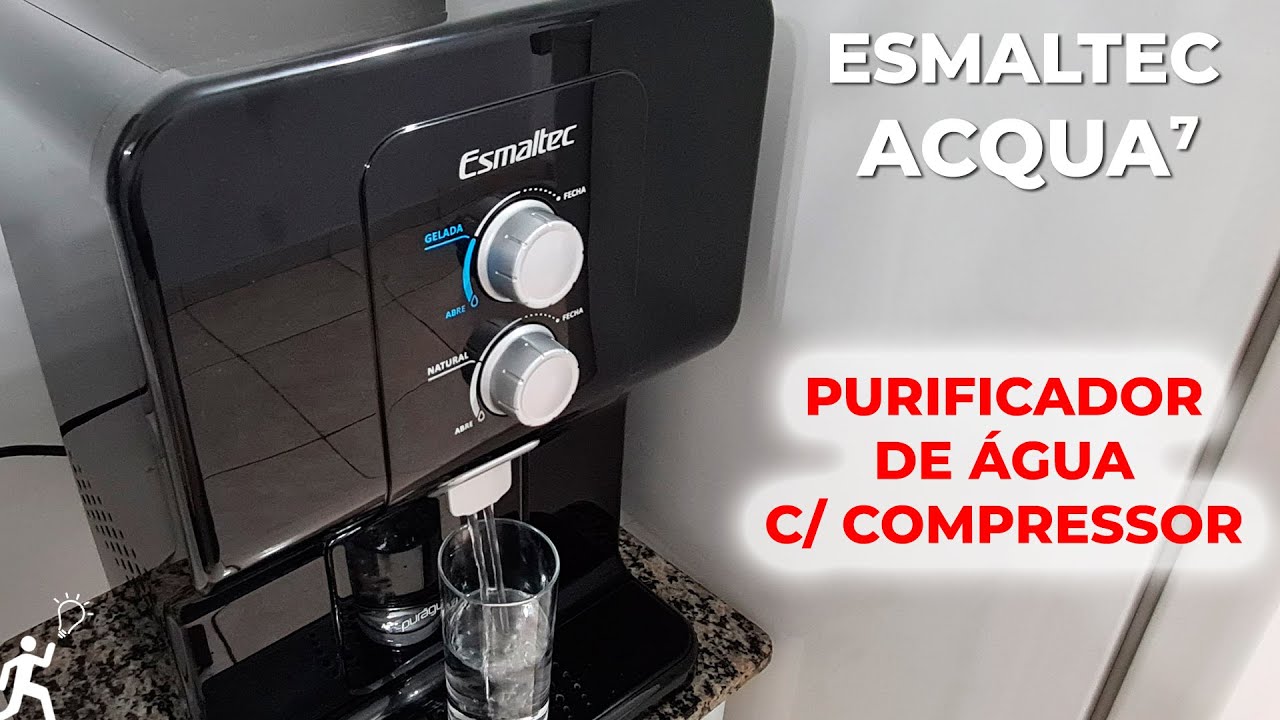 PURIFICADOR DE ÁGUA ESMALTEC ACQUA7 REFRIGERADO COM COMPRESSOR