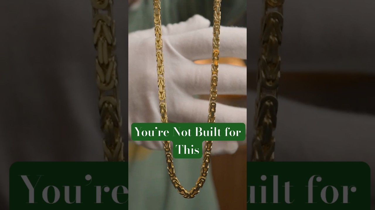 The Chain You Wish You Owned 🔥 (4mm Byzantine) #finejewelry #gold #goldchain
