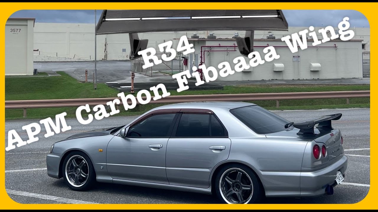 Drilling holes on the R34, and installing APM Carbon GTR Wings!