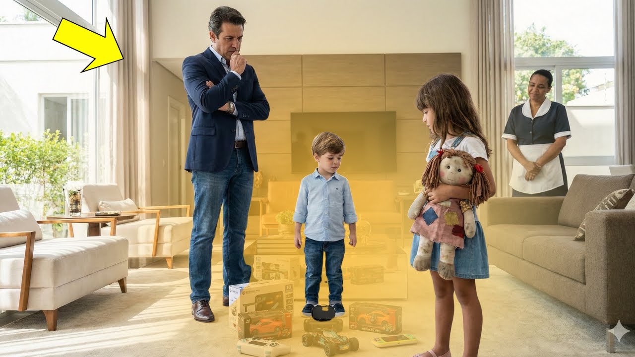 EMPREGADA LEVA A FILHA PARA BRINCAR COM O FILHO DO MILIONÁRIO... MAS ELE VIU ALGO QUE MUDOU TUDO!