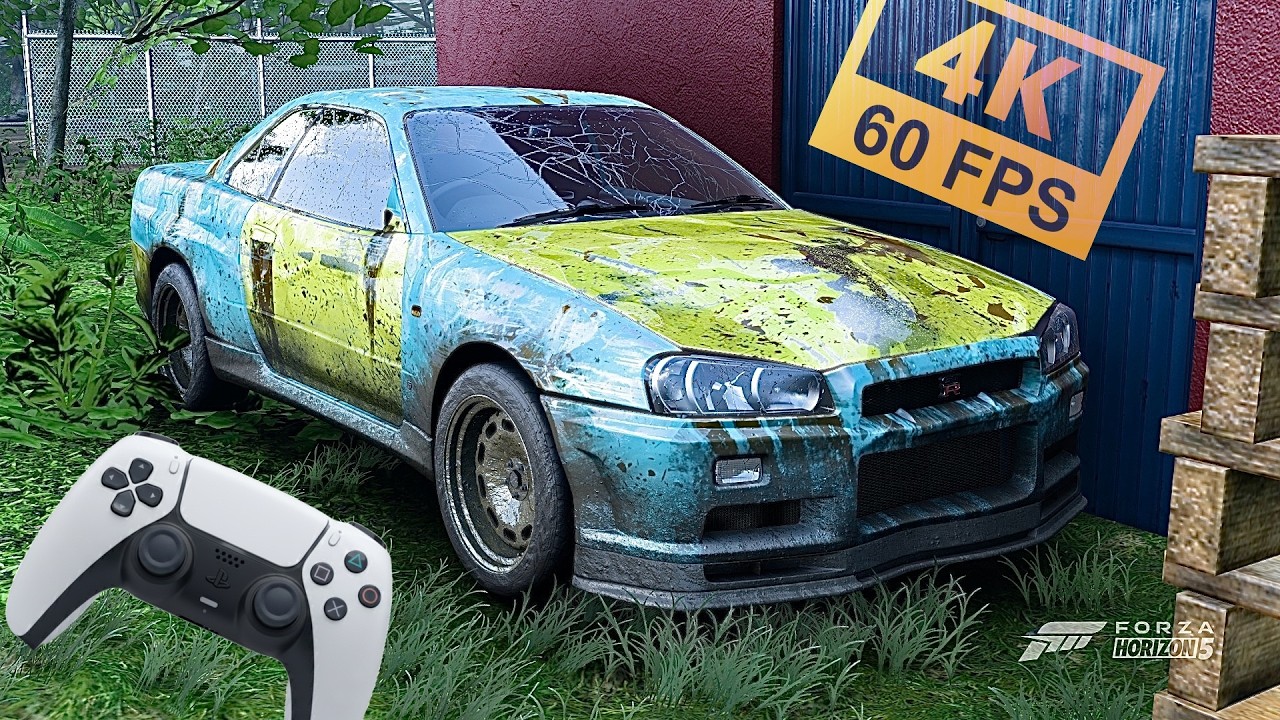 Rebuilding Nissan Skyline GT-R V-Spec II 800HP - Forza Horizon 5 | Dualsense Controller