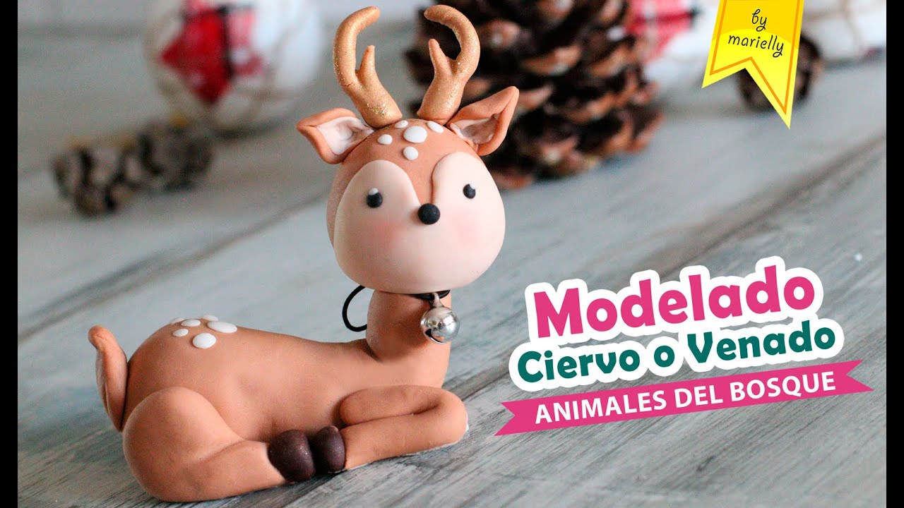 MODELADO de CIERVO 🦌 VENADO de ANIMALES DEL BOSQUE 🌲 Navidad by Marielly