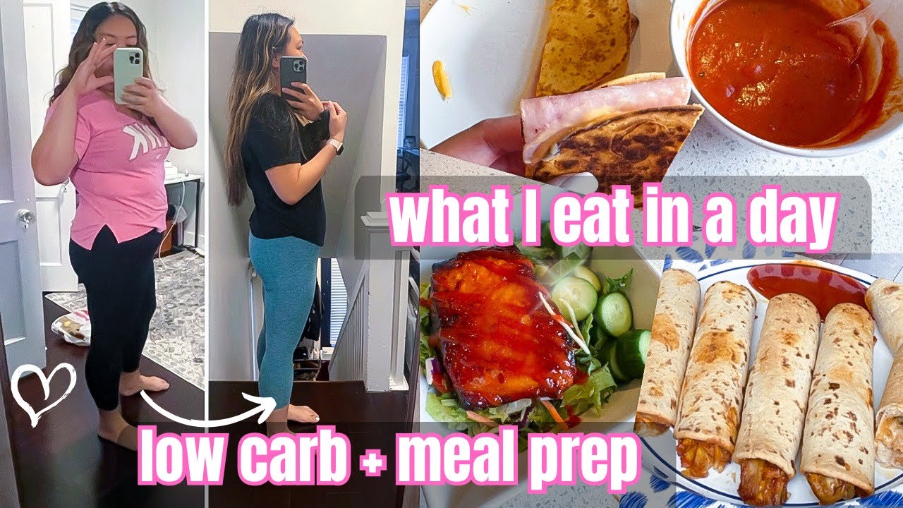 LOW CARB WHAT I EAT IN A DAY | Easy meals at home for weight loss + my favorite salad EVER!