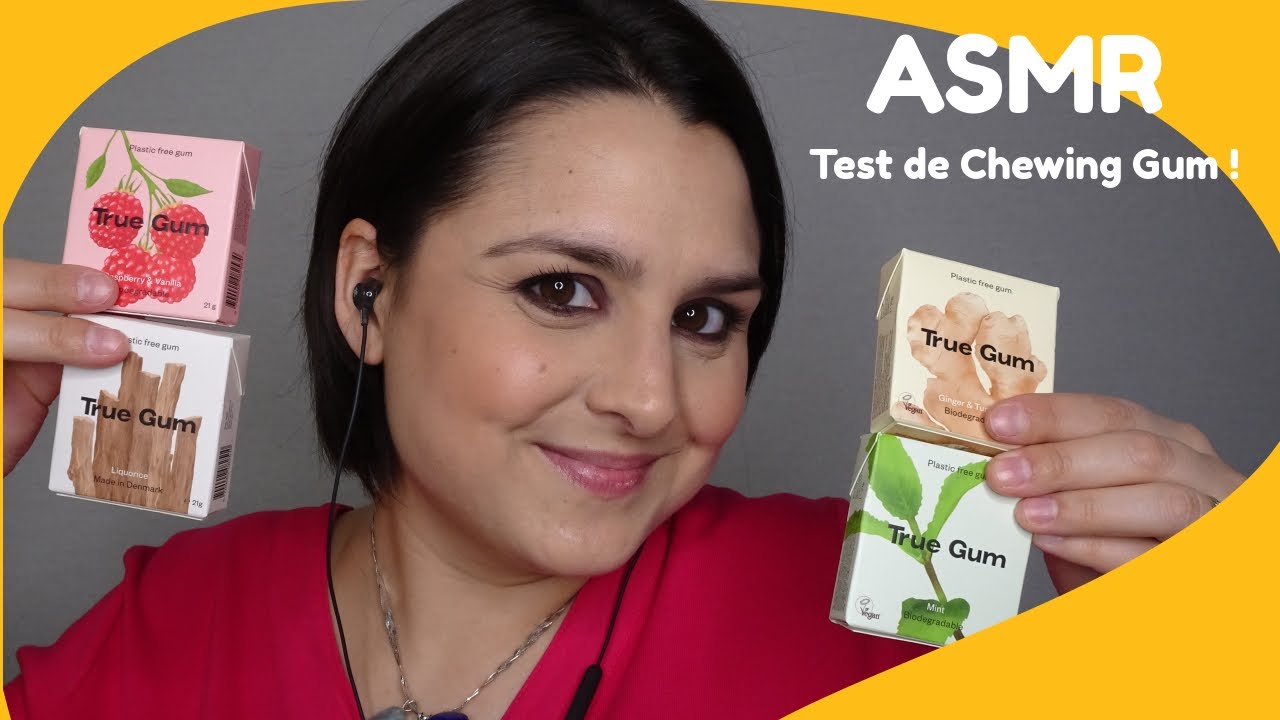 Cocoon ASMR FR ✨ Test TRUE GUM - INCROYABLE!!! * Intense Chewing sounds* Tapping*