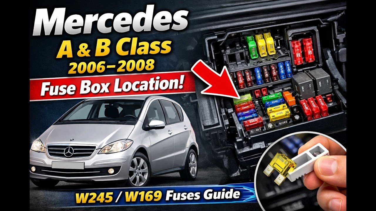 Расположение предохранителей в Mercedes a/b class 2006 2007 2008 w245