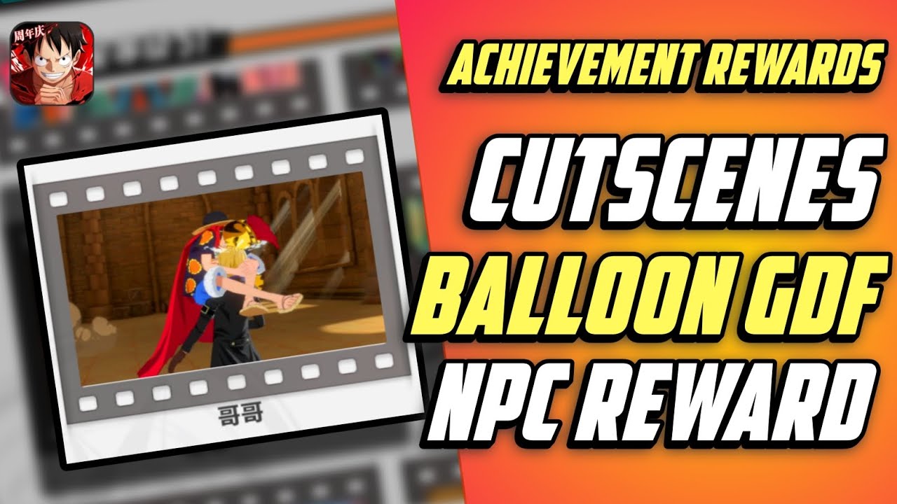 ⭐ Guide Achievement Dressrosa (Cutscenes - Balloon GDF - NPC Reward) • One Piece Fighting Path