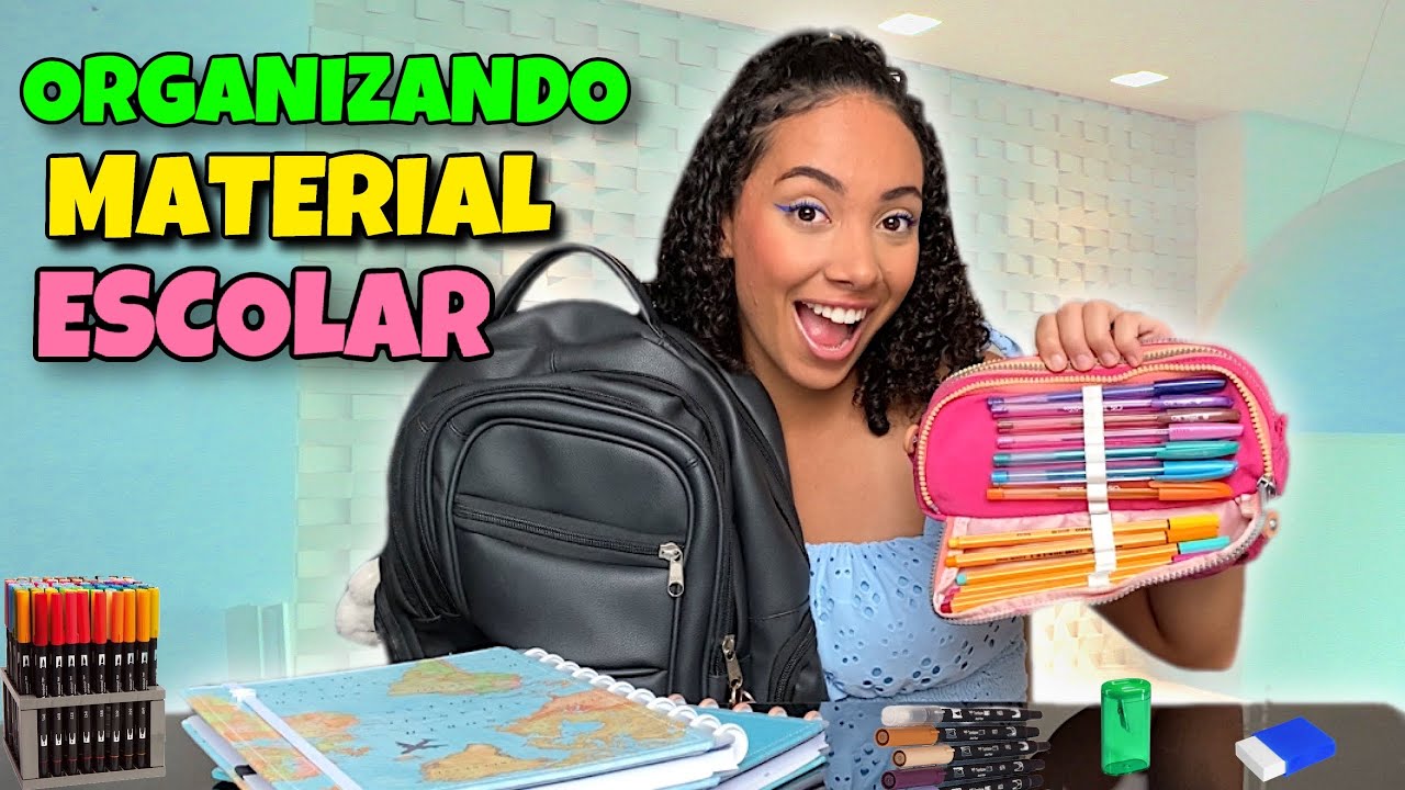 ORGANIZANDO MEU MATERIAL ESCOLAR PARA O VOLTA ÀS AULAS!!!