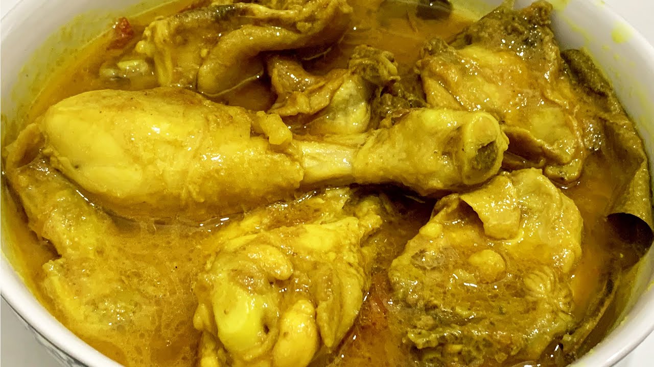 RESEP OPOR AYAM BUMBU KUNING SPESIAL TANPA SANTAN