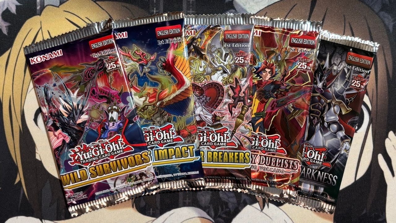 Opening Five Random Yugioh Booster Packs TCG