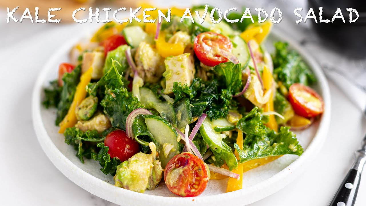 The Best Kale Chicken Avocado Salad Recipe