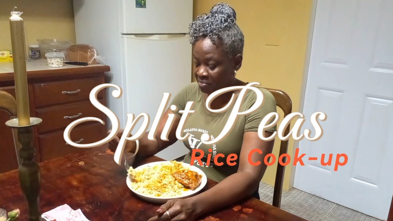 Split Peas Rice Cook-up | Meal Prep