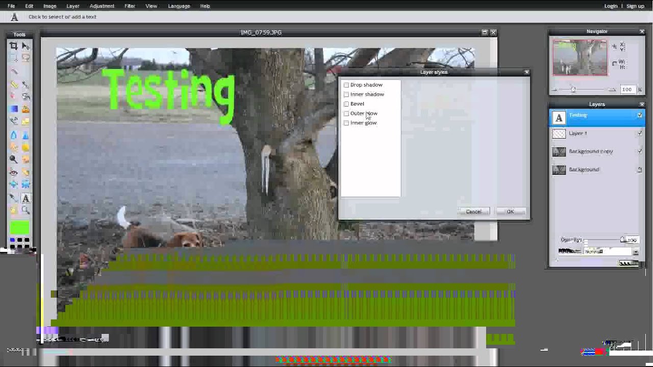 Pixlr Editor demo by Mr. Suter