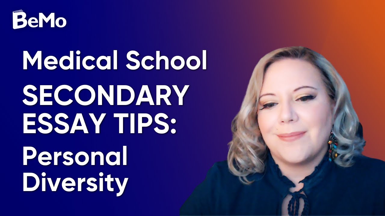 Med School Secondary Essay Tips: Personal Diversity | BeMo Academic Consulting #BeMo #BeMore