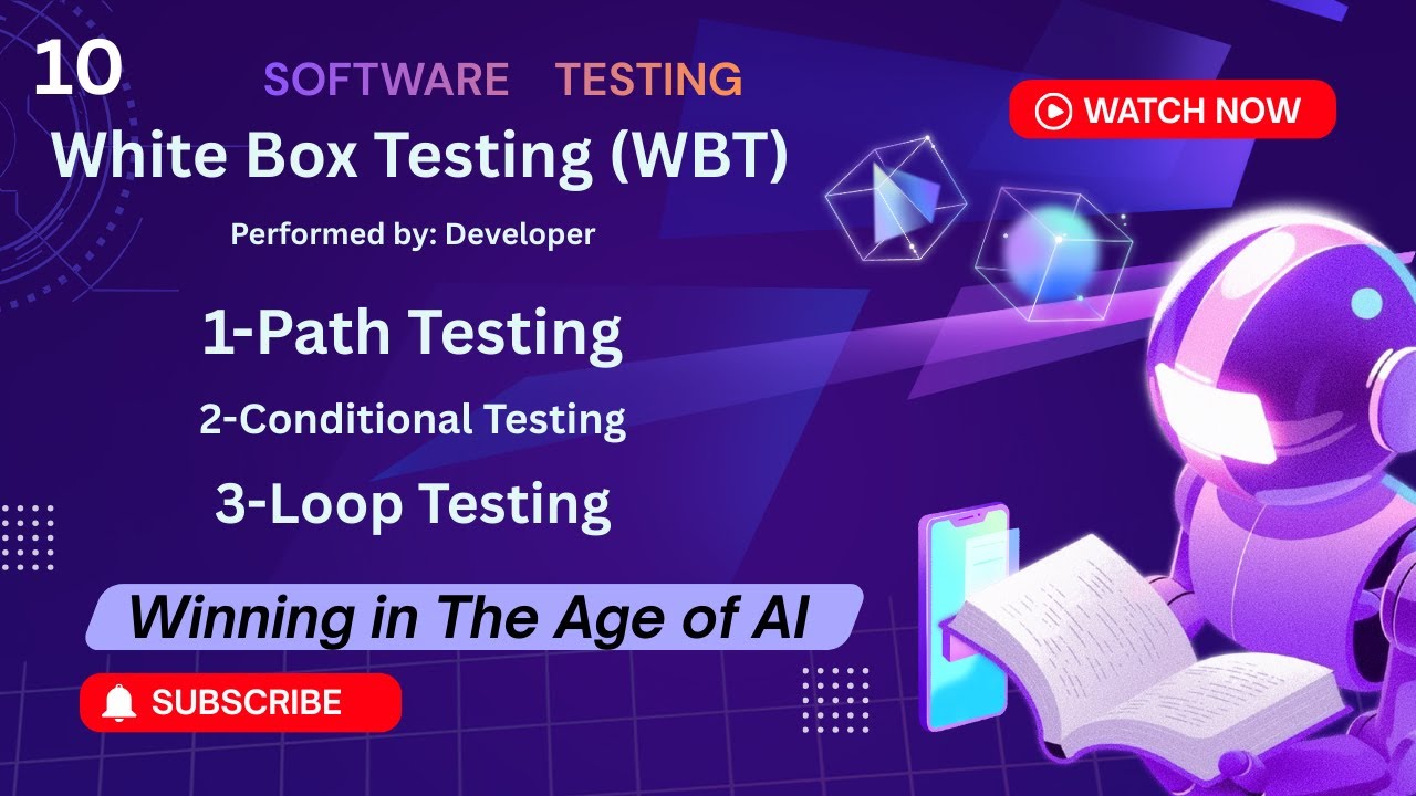 White Box Testing (WBT)   Performed by: Developer|| All types , Alternate name || manual testing