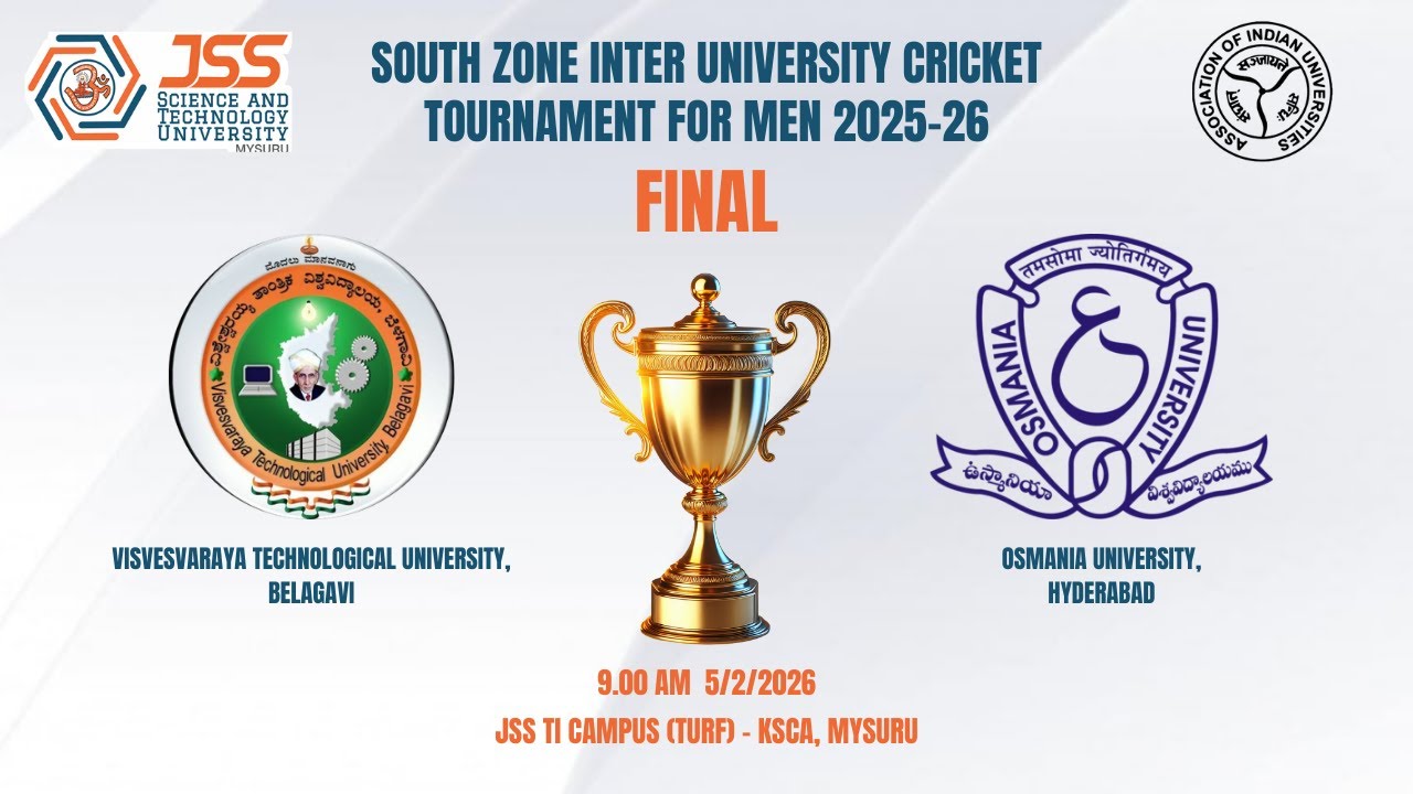 VTU Belagavi vs Osmania University | South Zone Inter University Cricket Tournament 2025–26 | FINAL