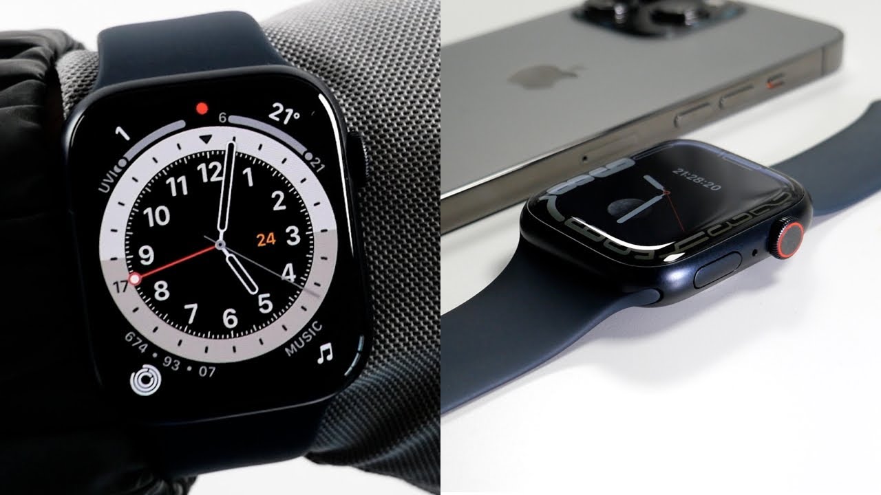 APPLE WATCH SERIES 7 UNBOXING (MIDNIGHT COLOR - 45MM)