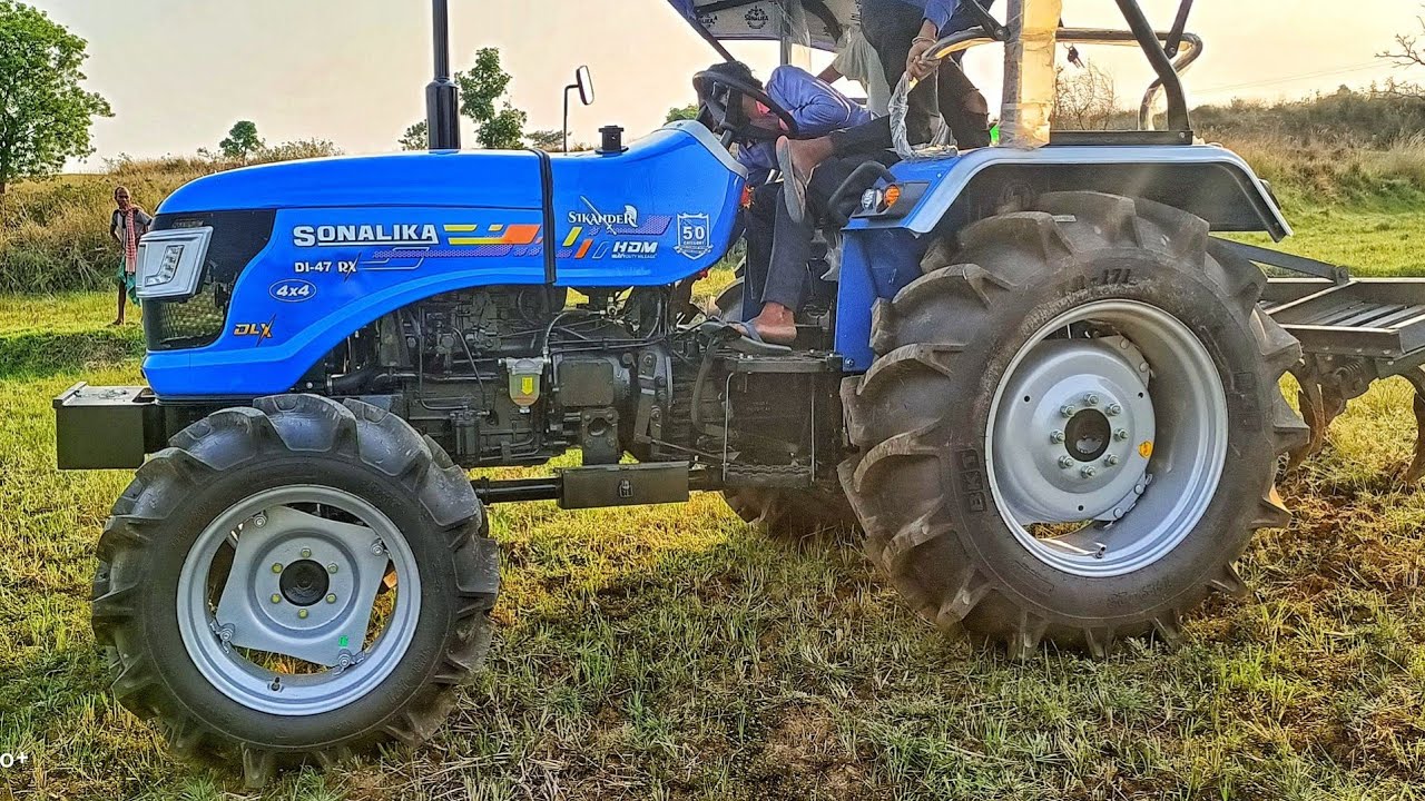 SONALIKA Di-47 RX SIKANDAR 4wd Tractor 4&times;4 gear Mein High 1 gear mein with Cultivator Performance ?