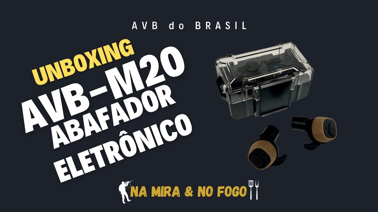 Unboxing & Review Avb-M20 abafador eletrônico auricular
