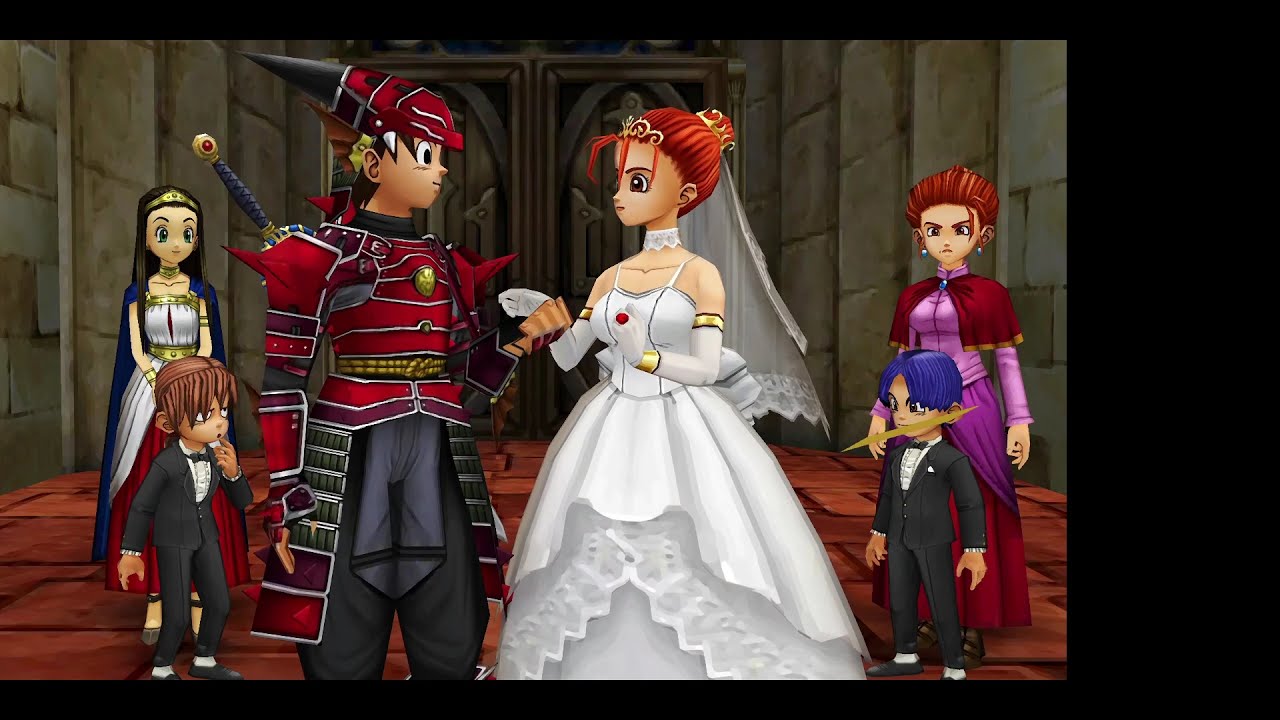 Dragon Quest VIII: Journey of the Cursed King - 45 True Ending - marry Medea & Jessica