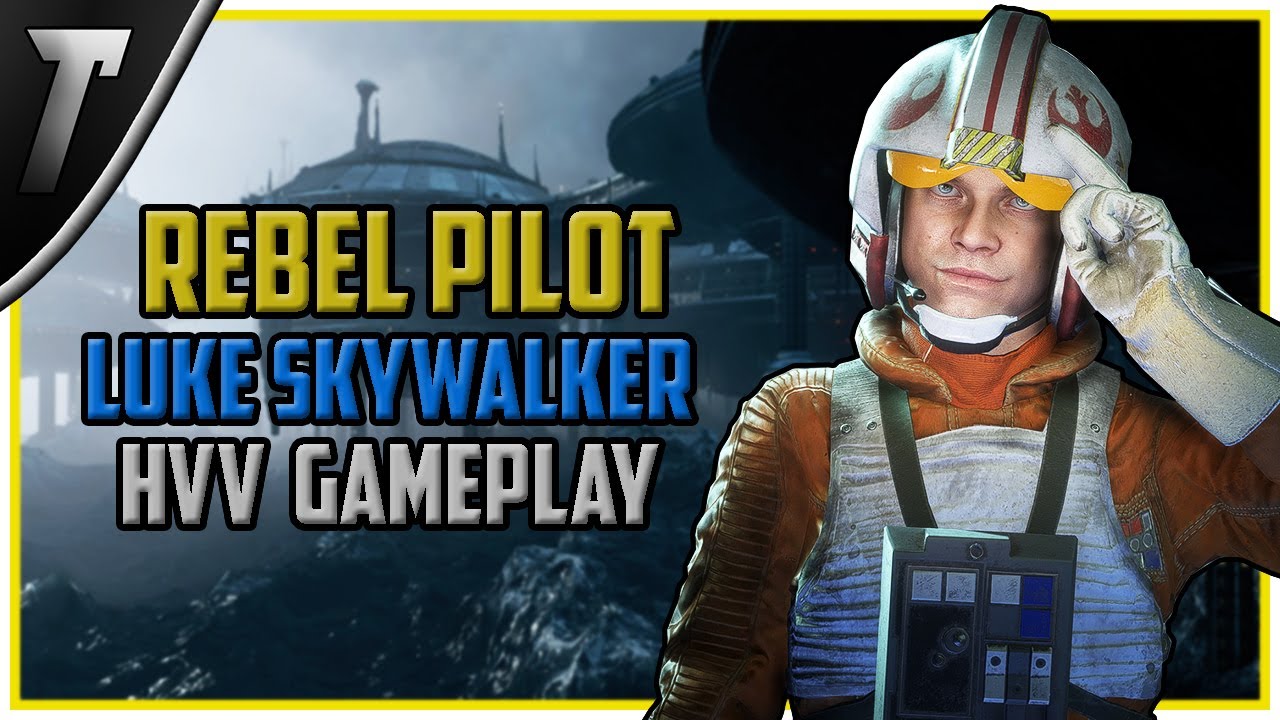 Star Wars Battlefront 2 Rebel Pilot Luke Skywalker Heroes vs Villains Gameplay (PC Mod)